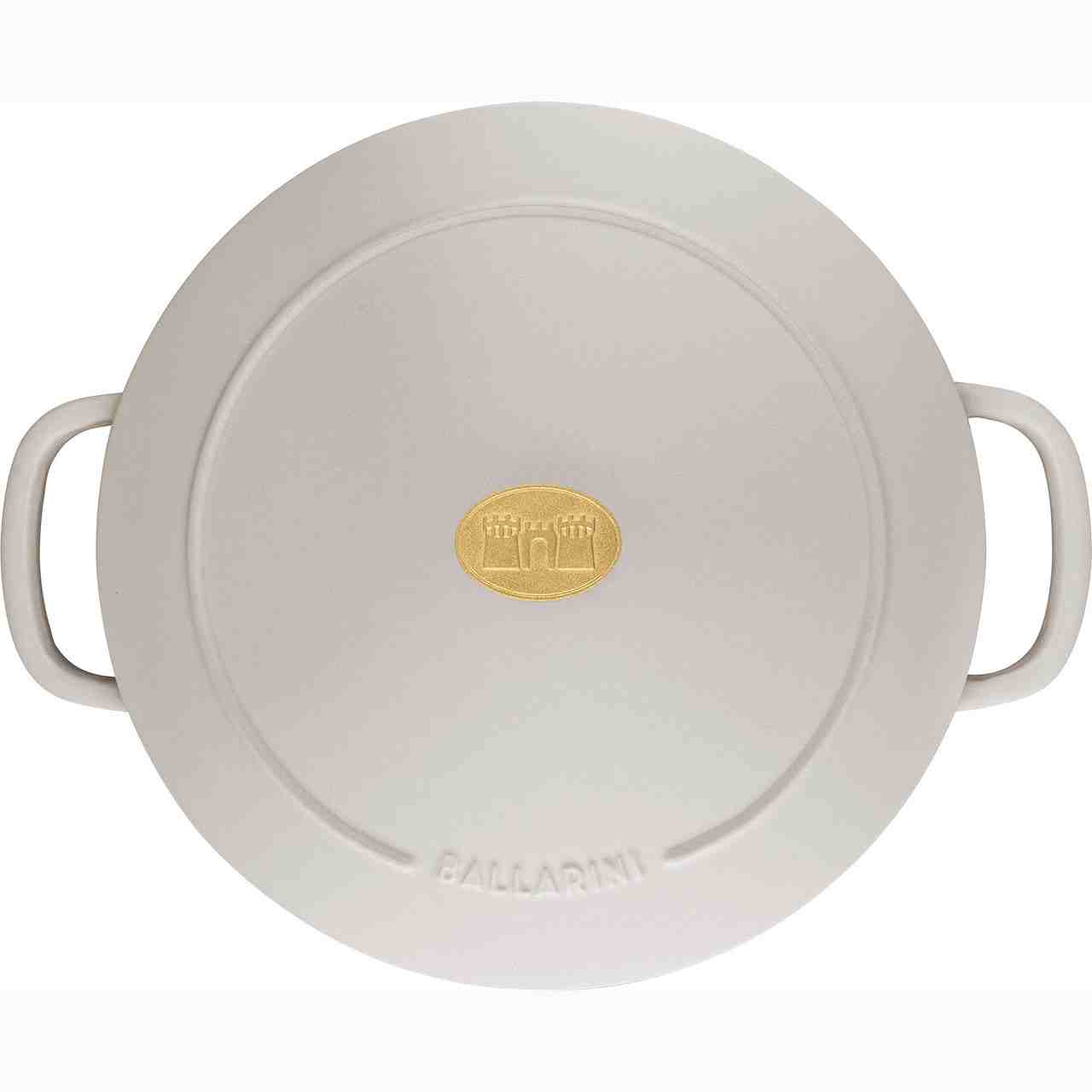 Ballarini Cast Iron Dutch Oven | White | 5.75 Quart - Kitchen Switchen