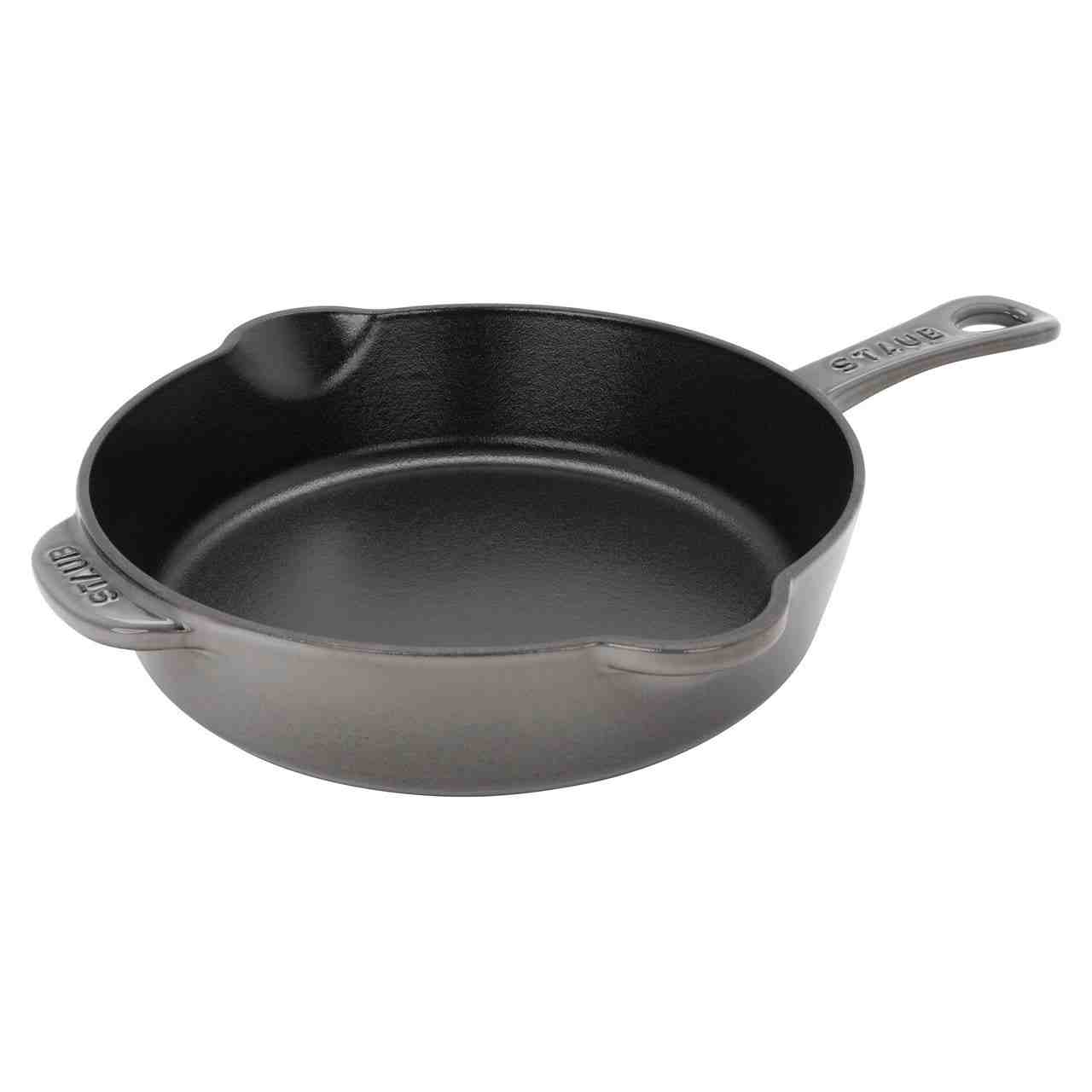 Staub Cast Iron Skillet | 8.5 Inch | Graphite Grey - Kitchen Switchen