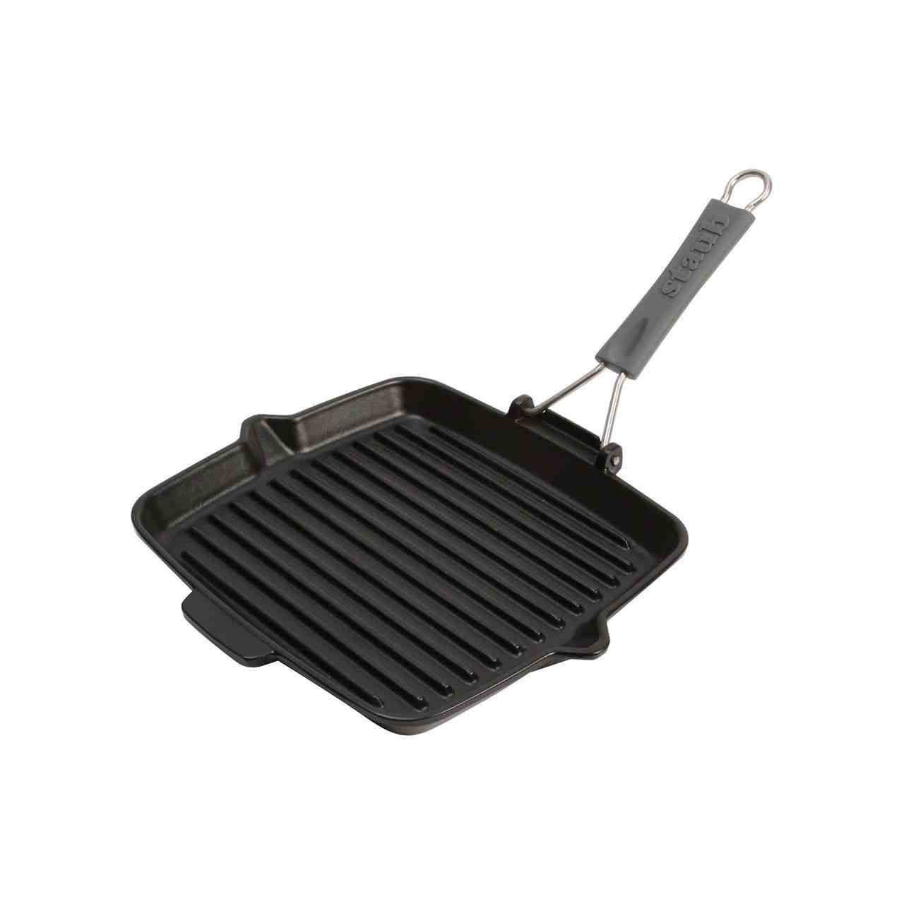 Staub Portable Folding Grill | 9.5 Inch | Matte Black - Kitchen Switchen