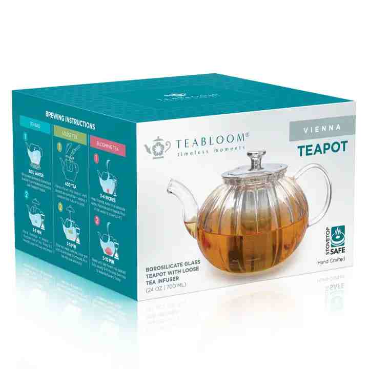 Glass Teapot with Infuser | 24oz | Teabloom - Kitchen Switchen