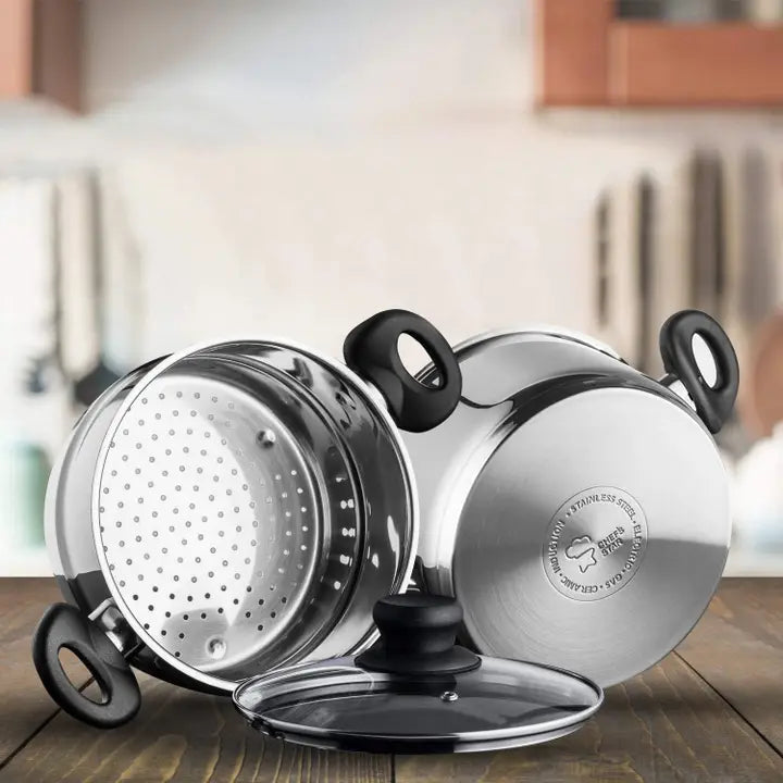 3 Piece Steamer Cookware | Above Edge