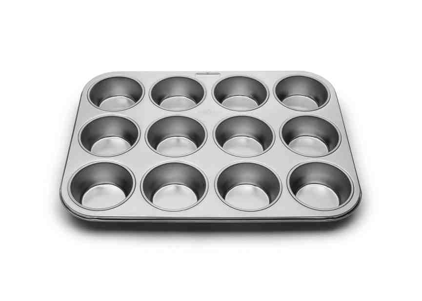 Stainless Steel Muffin Pan by Fox Run | 12 Cup Pan - Kitchen Switchen