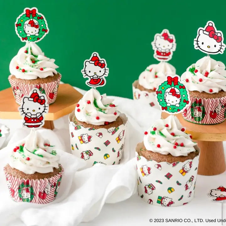 Hello Kitty Holiday Cupcake Party Set | Handstand Kitchen