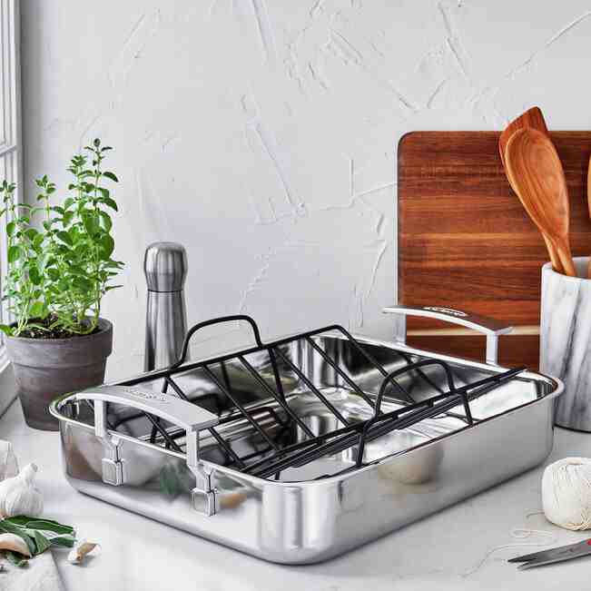 Demeyere Roasting Pan With Rack - Kitchen Switchen