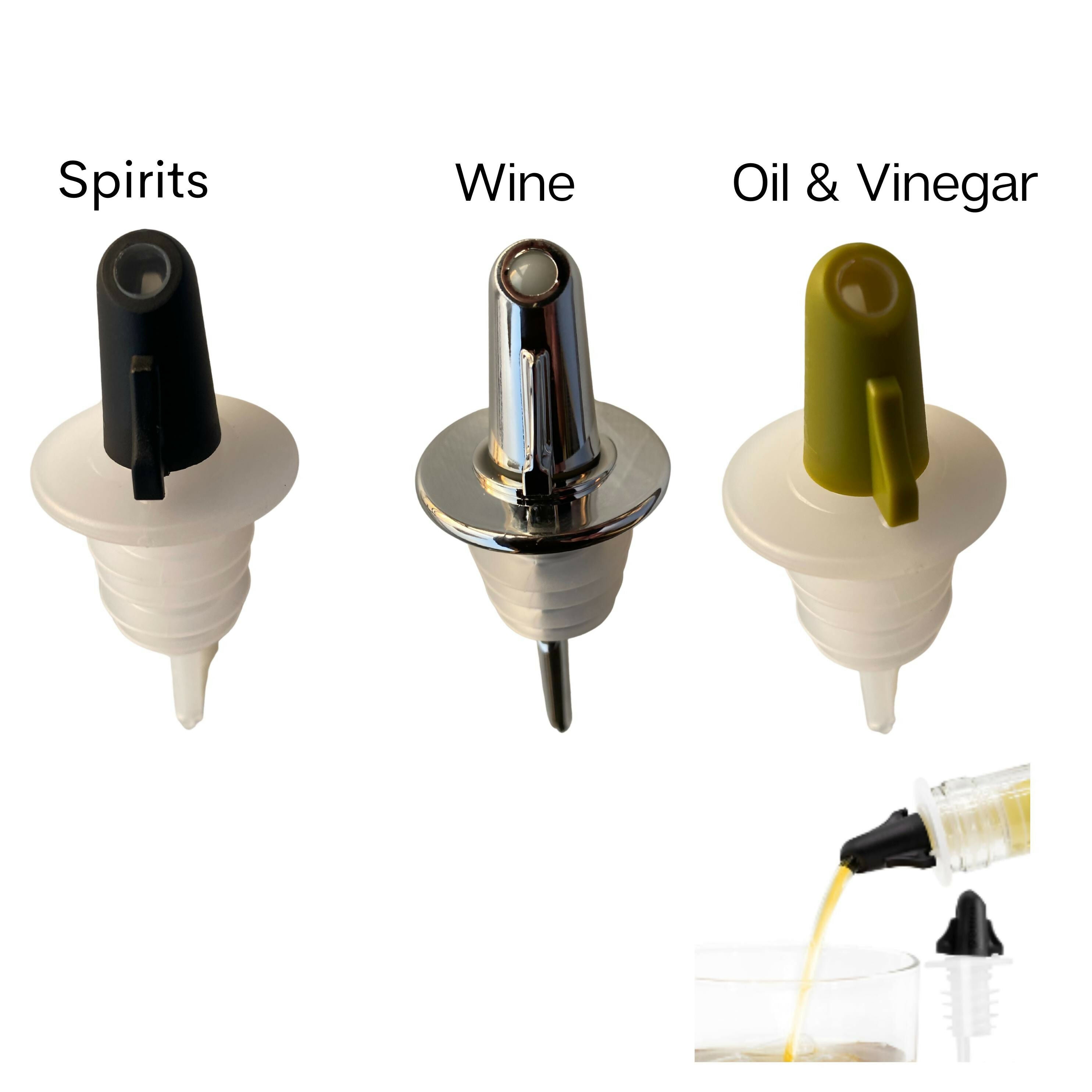 POURO Twist & Pour Resealable Bottle Pouring Spouts for Kitchen and Bar