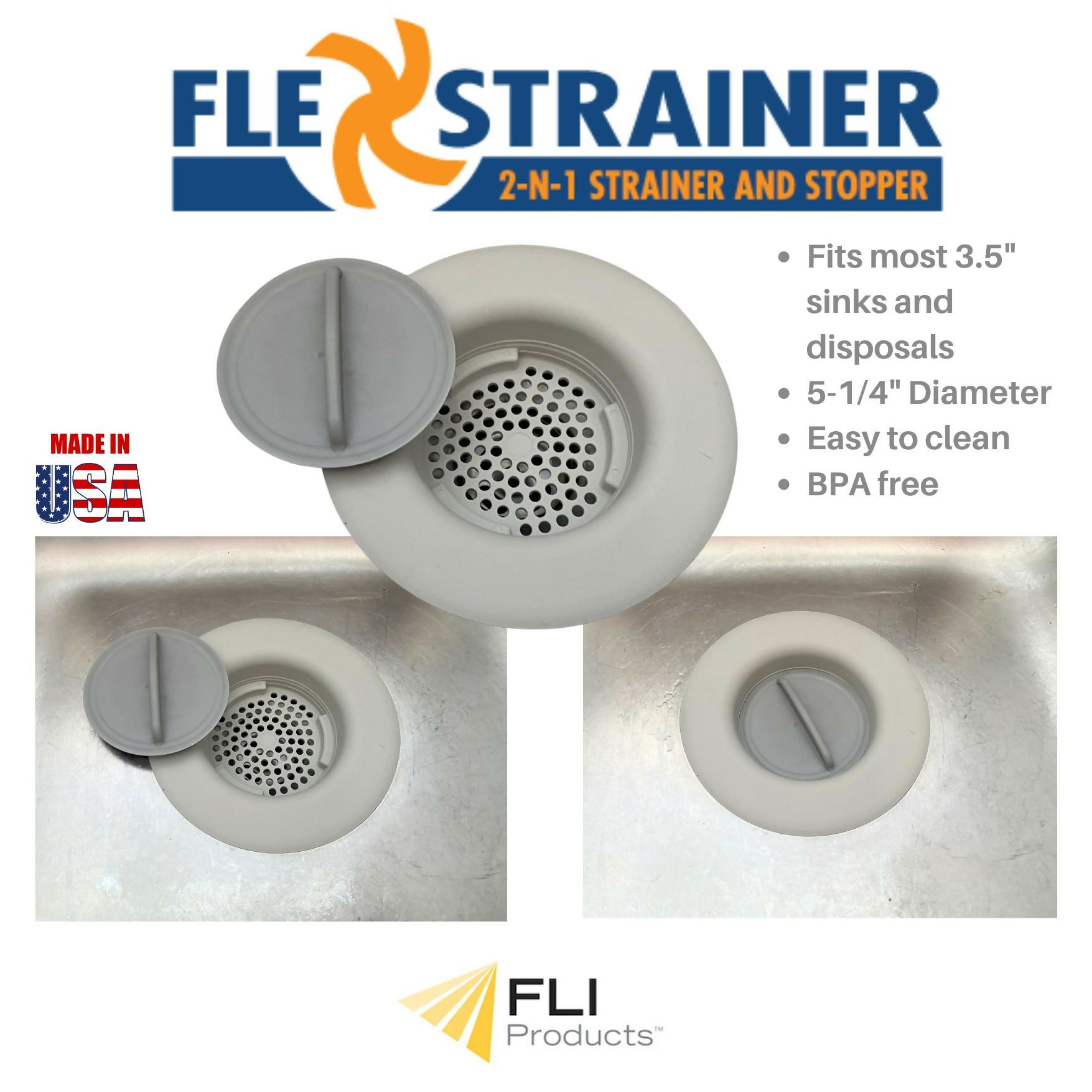 2 Flex Strainer Grey Features