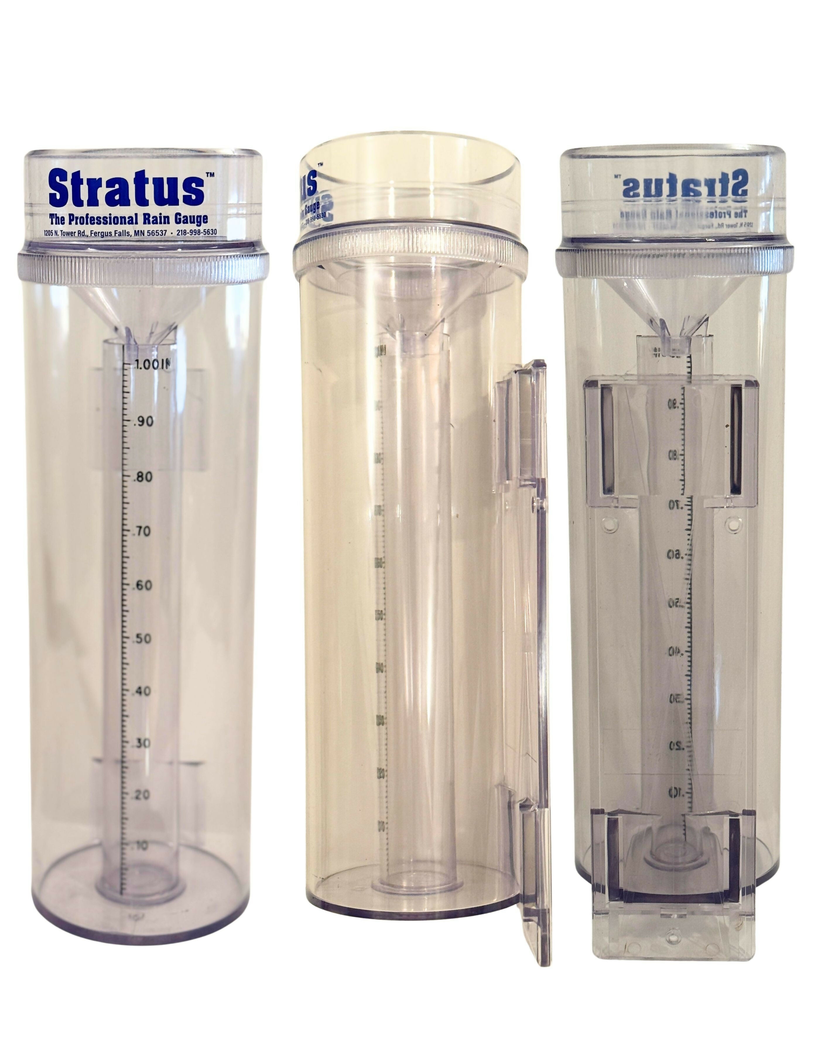 8 Stratus Rain Gauge front to back