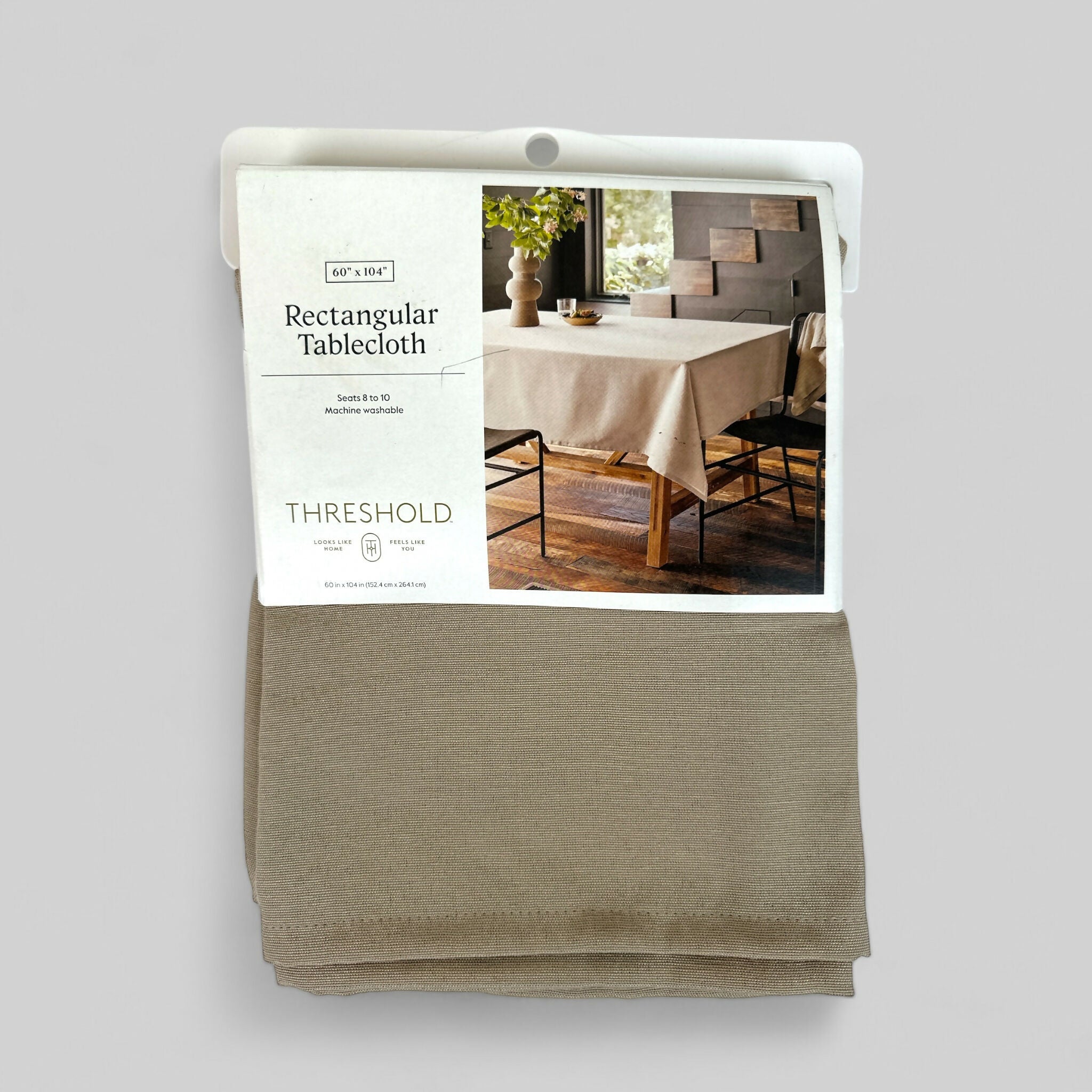 104 x 60 Solid Tablecloth Natural - Threshold