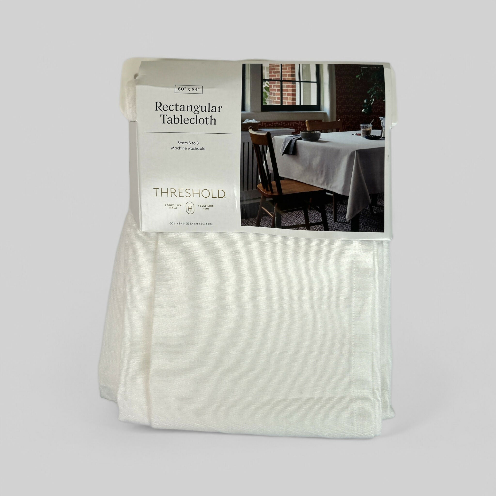 84 x 60 Solid Tablecloth White - Threshold